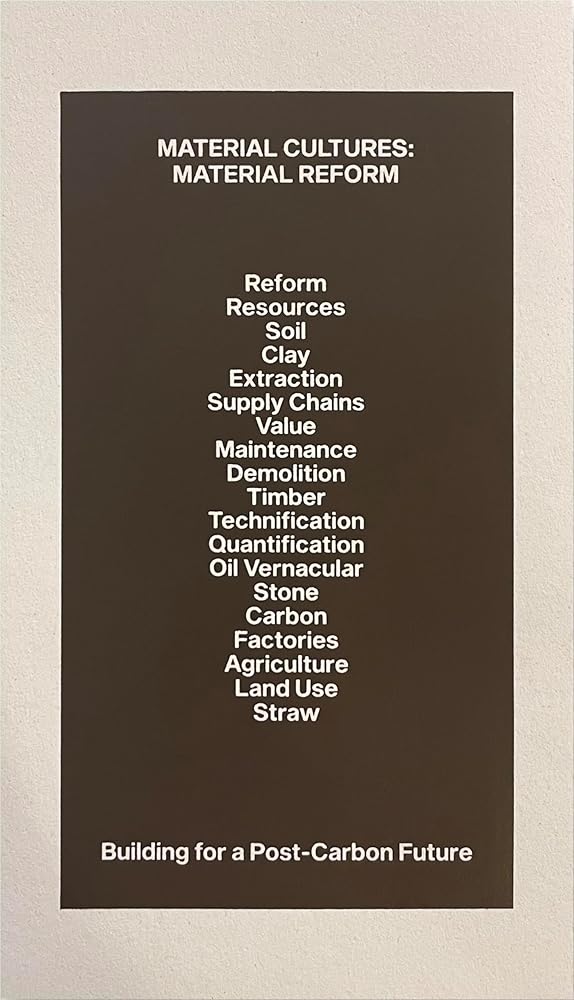 MATERIAL CULTURES MATERIAL REFORM cover image